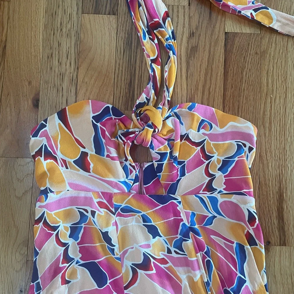 AFRM Emerson Maxi Dress in Summer Butterfly Small - Picture 4 of 13